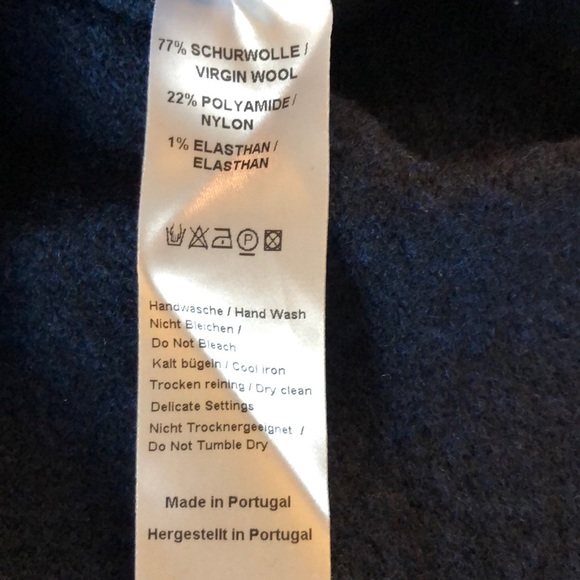 04651/ Men’s Intuit Navy Wool Sweater - Picture 7 of 7